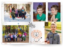 Выпускной альбом для детского сада Зверята 8 разворотов Москва Санкт-Петербург заказать выпускной альбом Жуковский Раменское Некрасовка